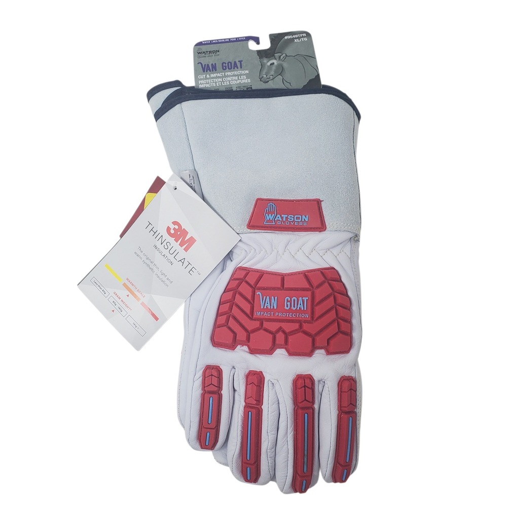 Watson Van Goat XL A5 Cut Impact Protection Winter Lined Work Gloves Goatskin